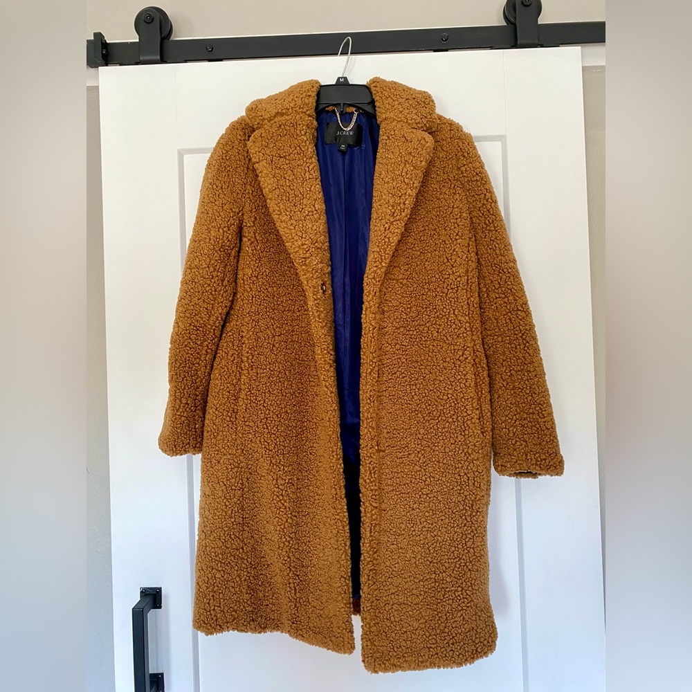 J.Crew Teddy Sherpa Coat Cozy Furry & Warm Size XS